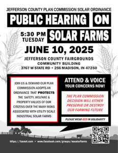 Jefferson County Plan Commission Hearing on Solar Farms 6-10-2025