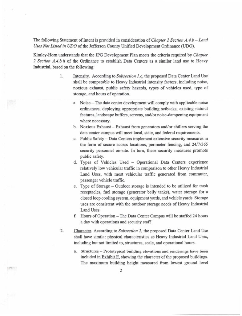 JPG Data Center Application Page 7