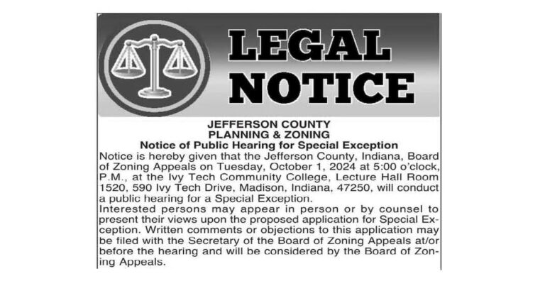Orion BZA Hearing Notice