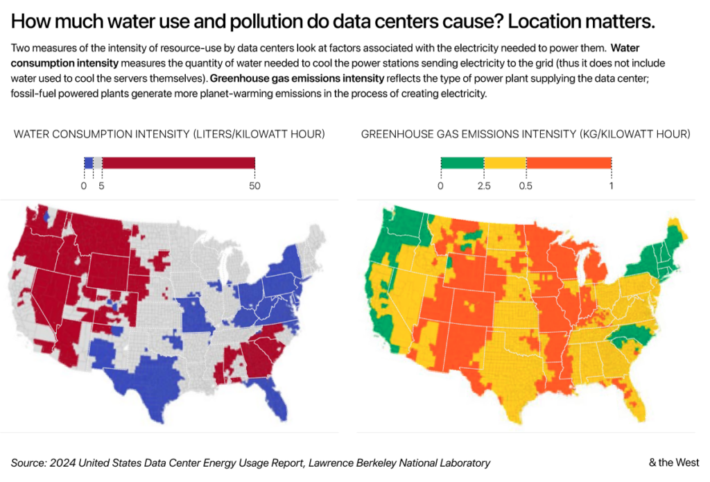 Data Centers- Water-GHG Intensity Map 250404