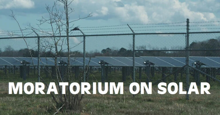 Utility Scale Solar Moratorium