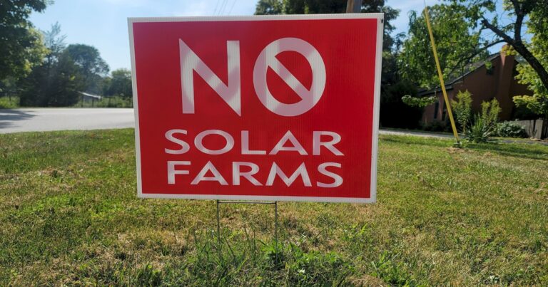 No Solar Farms Signs